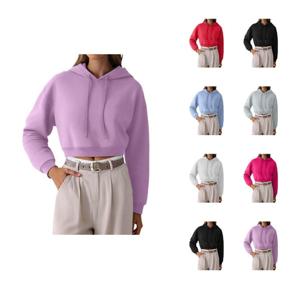 Oversized Hoodie Womens Hoodie Lightweight Sweatshirt Casual Wear Zip Up Hoodie Women's Casual Short Hooded Sweatshirt With Pockets Drawstring Pullover For Spring Summer Fall Everyday Wear