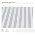 thumbnail image 4 of Patio Umbrellas Outsunny 10' x 8' Retractable Awning, Patio Awnings, Sunshade Shelter w/ Manual Crank Handle, UV & Water-Resistant Fabric and Aluminum Frame for Deck, Balcony, Yard, Beige Stripes,Mar, 4 of 7