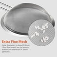 thumbnail image 2 of IPOW Fine Mesh Strainer, Stainless Steel Kitchen Food Strainers and Colanders, Mesh Strainer Sieve Sifter with Handles for Pasta, Tea, Flour, Vegetables, Baking & Cooking Food Rice, Set of 3, 2 of 7