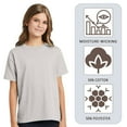thumbnail image 6 of Hanes EcoSmart Youth Short Sleeve T-Shirt Soft Classic fit Tee (Deep Red, XL), 6 of 7