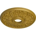 thumbnail image 3 of Ekena Millwork 16 1/2"OD x 3 5/8"ID x 1 1/8"P Apollo Ceiling Medallion (Fits Canopies up to 5 5/8"), Hand-Painted Pharaohs Gold, 3 of 6