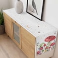 thumbnail image 4 of Mushroom Table Runner - 60 Inch Long, Kitchen Dining Table Runner Dresser Scarves, Butterfly Eucalyptus Leaf Butterfly Plant Farmhouse Decor for Coffee Tables Wedding Party Banquet, 4 of 8