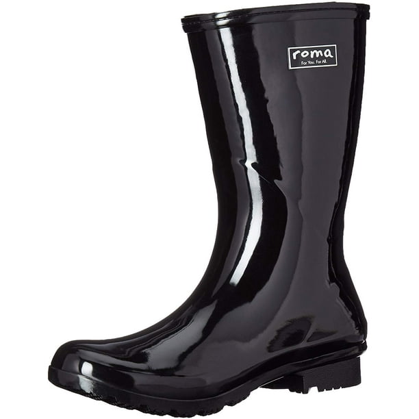 Roma Roma Women's Emma Mid High Ankle Vegan Rain Boots Waterproof