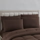 thumbnail image 5 of Juego de edredón doble con sábanas, colección de ropa de cama de 5 piezas, color marrón, 5 of 6