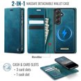 thumbnail image 3 of Allytechgroup for Samsung Galaxy S25 Wallet Case, Magnetic Detachable PU Leather Folio with Card Slots & Cash Pocket Rugged TPU Shockproof Cover Wireless Charging Support for Women Men, Green, 3 of 13
