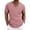 Pink, variant on hotojiny Mens Casual Henley Shirt Cotton Linen Short Sleeve V Neck Shirts Fashion Summer Beach T-Shirts with Pockets