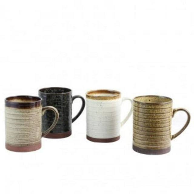 Gibson Home 113225.01 18.5 oz Terra Bella Mug Set, Assorted Color - Set of 4