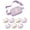 Lavender (Initial White), variant on Initial Fanny Pack, Trendy Crossbody Belt Bag - Lavender (Initial White)