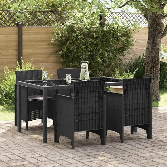 vidaXL Garden Chair 4 pcs Anthracite 53 x 49 x 85 cm PP