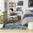 thumbnail image 3 of Everwash Treasure Eloise Modern Geometric Machine Washable Indoor Area Rug, Navy Blue, 5'2"x7'2", 3 of 10