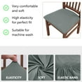 thumbnail image 4 of AUQ Chair Covers,Soft Chair Seat Covers,Furniture Covers With Premium Milk Silk Fabric for Dining Room,Dining Room Chairs Set of 4,Reddish brown,One Size, 4 of 5