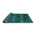 thumbnail image 2 of Ahgly Company Indoor Rectangle Abstract Turquoise Blue Contemporary Area Rugs, 5' x 8', 2 of 4