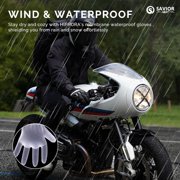 Savior Heated Mens Motorcycle Gloves, Riding Off-Road Extreme Sports Mittens Black XS-3XL