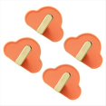 thumbnail image 1 of 4 Piezas de Plástico para Llaves Colgador para Sombreros Sin Perforaciones Gancho de Pared para Baño Soporte Universal para TV Perchas para Bolsos B, 1 of 5