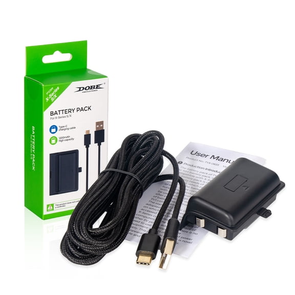 Xbox Series X Controller Battery Pack - 1200mAh Rechargeable Battery with USB Type-C Charging Cable | Long-Lasting Power, Fast Charging, Compact Design for Xbox Series X Wireless Controllers