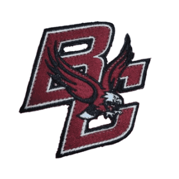 Official Licensed Boston College BC 3.25”W x 3”H Hook Velcro Patch (Not an Iron-on Patch)
