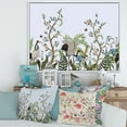 thumbnail image 2 of Designart 'Border With Peonies and Cranes In Chinoiserie Style' Traditional Framed Canvas Wall Art Print, 2 of 5
