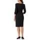 thumbnail image 3 of INSPIRE CHIC Vestido Vintage para Mujer de Manga 3/4 para Trabajar Vestidos Tipo Sheath XS Negro, 3 of 6