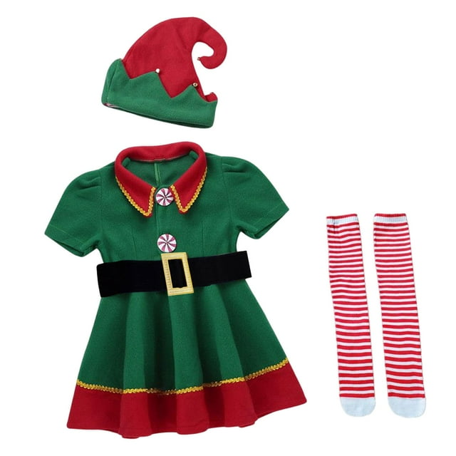 Navidad, ropa, accesorios para fotos, disfraz de cosplay para fiesta de máscaras, festival, actuación en el escenario, juego de rol Mujeres 100cm