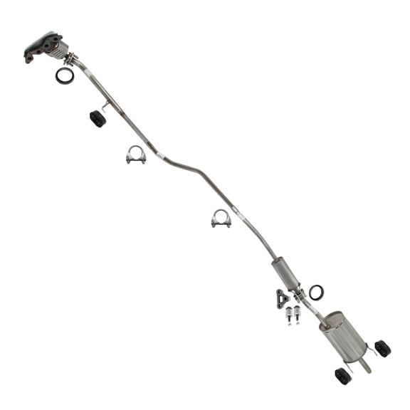Northeastern Exhaust Catalytic Converter, Resonator, Intermediate Pipe & Muffler Kit Fits 2001-2005 Honda Civic 1.7L - Direct Fit EPA-Approved | Stainless Steel Complete System