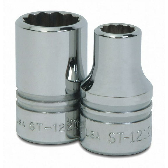 Williams Standard Socket,1/2"D,12Pt,1-1/2  ST-1248