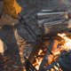 thumbnail image 3 of Manejo Largo Fuego Póker Firewood Clip Fire Tinks Acero Carbono Ligero Con Cubierta Cuero Herramientas para Acampar Al Aire Libre, 3 of 9