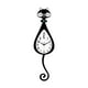 thumbnail image 1 of Reloj de pared con forma de gato, fácil de leer, con ilustraciones, decoración acrílica sencilla y baja Cola enroscada, 1 of 9