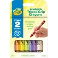 thumbnail image 3 of Crayola My First Washable Tripod Grip Crayons, 8 Count, 3 of 6