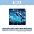 thumbnail image 2 of 10 Inch Wall Clock Battery Operated Silent Clock Decorative for Office, Kitchen, Outdoor, Living Room，Two Dolphins Moonlight Exquisite, 2 of 4