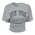 thumbnail image 4 of New York T Shirts for Women 2026 Summer Casual Lightweight Loose Fit Short Sleeve Crewneck Graphic Tees, 4 of 4