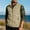 Khaki, variant on Mens Vests Outerwear Windproof Lightweight Softshell Vests Zip Pockets Sports Sleeveless Jacket Golf Vests for Men Big and Tall Size S-6XL Dark Blue