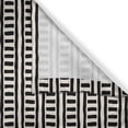 thumbnail image 3 of Ambesonne Tribal Kitchen Curtains, Curvilinear Lines and Shapes, 55"x45", Charcoal Grey Eggshell, 3 of 3