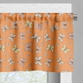 thumbnail image 3 of Ambesonne Butterfly Valance Pack of 2, Papillon Cartoon, 54"X18", Apricot Pale Pink, 3 of 5