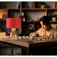 thumbnail image 3 of Lampara De Mesa Iluminacion Luz Vic Belero Roja, 3 of 3