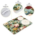 thumbnail image 4 of Dish Drying Mat Microfiber Kitchen Pad Large Counter Absorbent Dish Mats Drainer Rack 16"x18" Floral Pattern with Roses, 4 of 7