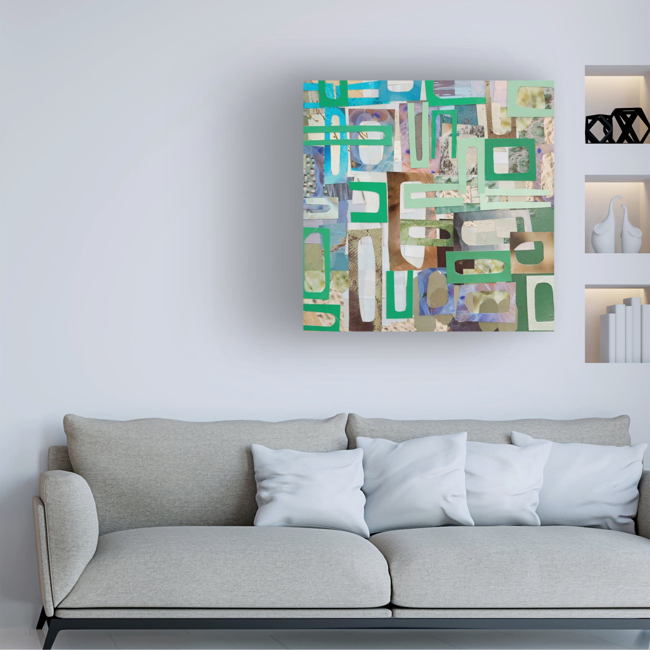 Canvas Wall Art - Coco Good 'Yucatan Mayan Village I' Wall Art for Living Room, Bedroom, or Office Décor by Trademark Fine Art - 24 x 24 Inches