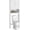 White, variant on Simenmax Over-The-Toilet Storage Rack, 4-Tier Bathroom Organizer with Adjustable Shelves, Space-Saver Shelf Unit with Paper Holder & Hooks,Black