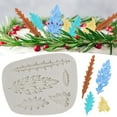 thumbnail image 2 of Felwors Decorative Classical Leaf Collection Silicone Fondant Cake Tool Chocolate Mould DIY Clay Tool Pink And Grey, 2 of 9