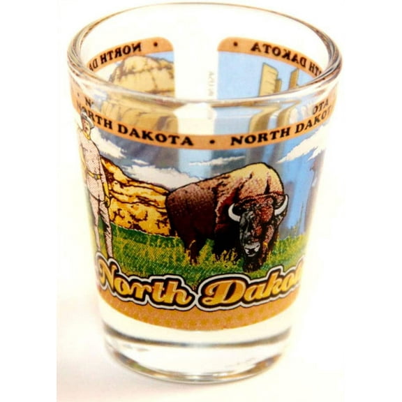 North Dakota State Wraparound Shot Glass