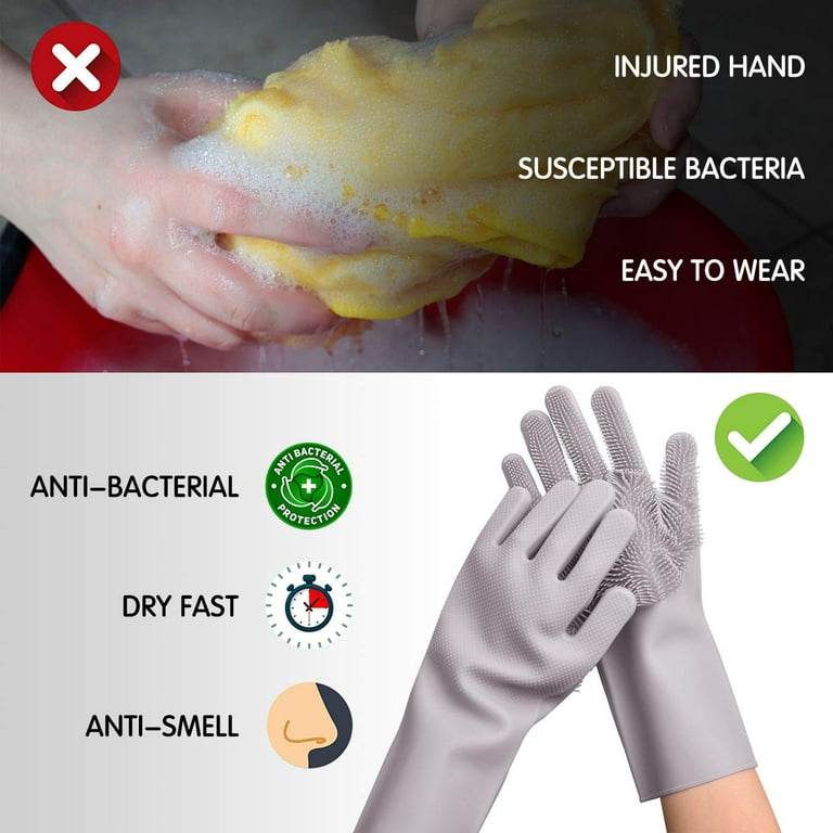 s Magic Silicone Dishwashing Gloves Will Make You Never Buy  Sponges Again