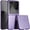 Purple, variant on TJS Phone Case for Samsung Z Flip 8 Flip, Slim Matte Finish Snap On Protective Cover (Black)