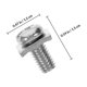 thumbnail image 2 of PTOOTP 40Jgo Tornillos Con Arandela Cuadrada Para Terminales Y Bloques De Conexión En Hogar, 2 of 8