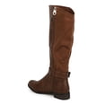 thumbnail image 3 of New Women Liliana Ultimo-1 Leatherette Mid-Calf Buckle Stretch Riding Boot Size, 3 of 5