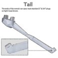 thumbnail image 3 of Llave de tapón, llave de tambor, herramienta abridora de barriles de aluminio para barriles de 10, 15, 20, 30, 50 y 55 galones, se adapta a 2 A, 3 of 4