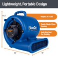 thumbnail image 3 of BlueDri BD-MS35 Max Storm 35 Air Mover, grande, azul, 3 of 5