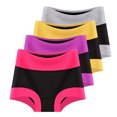 thumbnail image 6 of YDQ Cotton Boy Shorts Underwear for Women Boyshort High Waisted Boxer Briefs Panties Stretch 4 Pack, 6 of 7