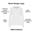thumbnail image 4 of Playeras Blusa Deportivas Basica Mujer Manga Larga Dry Fit, 4 of 6