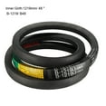 thumbnail image 3 of Uxcell B1219/B48 Drive V Belt Inner Girth Transmission Belts Rubber Black 1pcs, 3 of 5