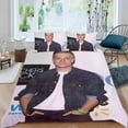 thumbnail image 2 of Josh Hutcherson Conjunto de sábanas temático, trío de piezas, cómodo y amigable con la piel, diseño único, regalo de decoración para el hogar para familiares, amigos y fans, 90 cm * 190 cm, 2 of 6