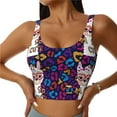 thumbnail image 2 of Lsque Llama Alpaca Printed Women'S Sports Bra, Compression, Moisture Wicking, High-Impact Sports Bra For Women,Supportive sports bra-Medium, 2 of 9